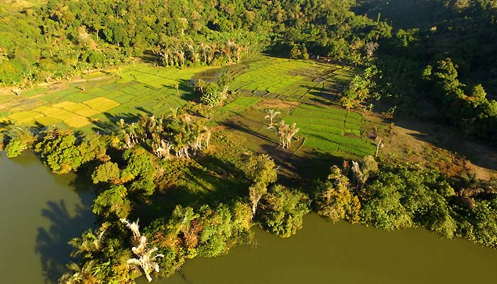 Hiking inside the island of nosy be